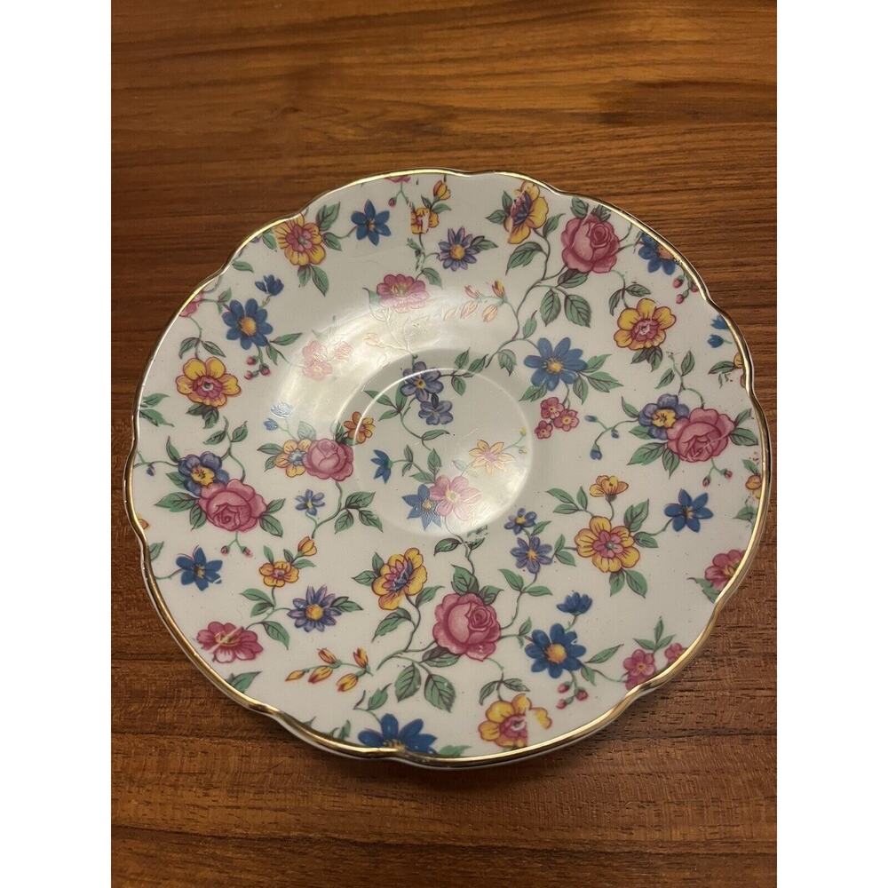 REGENCY Cup & Saucer Chintz Pattern England Fine Bone China - Picture 6 of 6